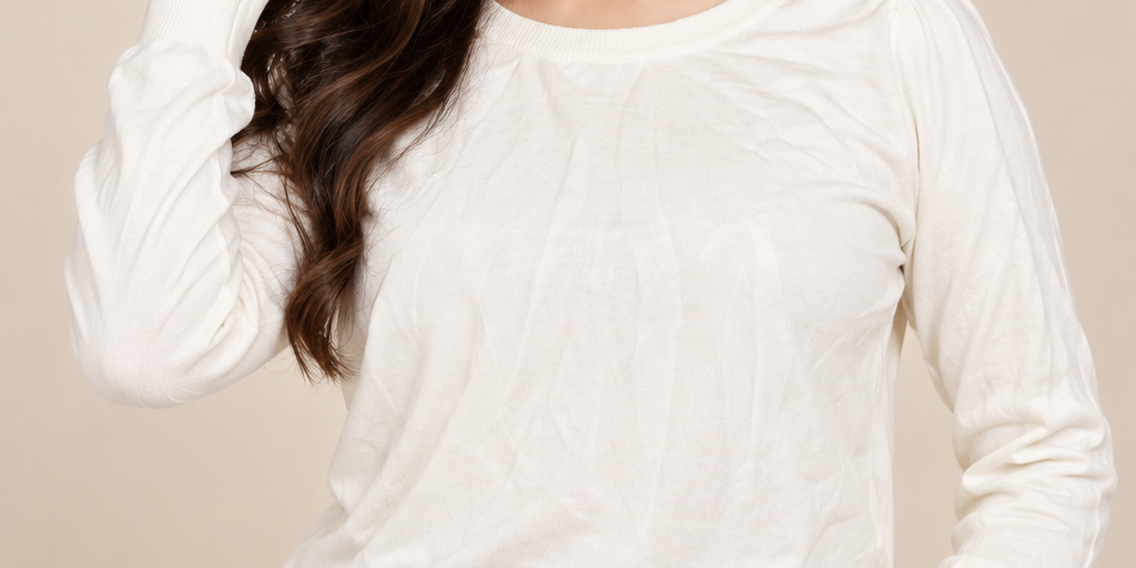  NEXT Women’s Cream White Long Sleeve Knit Jumper in UK Size M. A comfortable, versatile round-neck top perfect for stylish everyday wear.