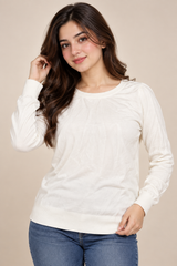 NEXT Women Cream White Long Sleeve Knit Jumper