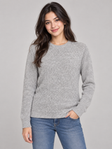 Next Women Light Grey Fine Knit Crew Neck Jumper