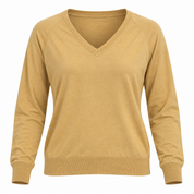  Next women’s mustard V-neck long sleeve jumper in UK Size 16. A comfortable and versatile everyday layer with ribbed cuffs and hem.