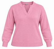 this NEXT women’s pink knitted jumper in UK Size 2XL, featuring a V-notch neckline, long sleeves and ribbed trims. Stylish and comfortable everyday wear.