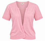 Next women’s light pink short sleeve open front cardigan in UK Size 10. A stylish lightweight layering piece for casual and everyday wear.
