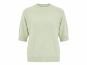 NEXT Women's Mint Green Short Sleeve Knit Sweater featuring a soft knit fabric, crew neck, ribbed trims, and a comfortable regular fit. Perfect for casual, office, and everyday wear.