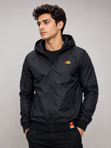 Nike Men's Black Hooded Windbreaker Jacket