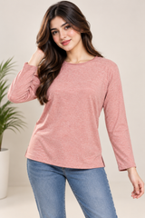 Nutmeg Women Pink Long Sleeve Top