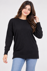 PAPAYA Women Black Long Sleeve Knit Jumper