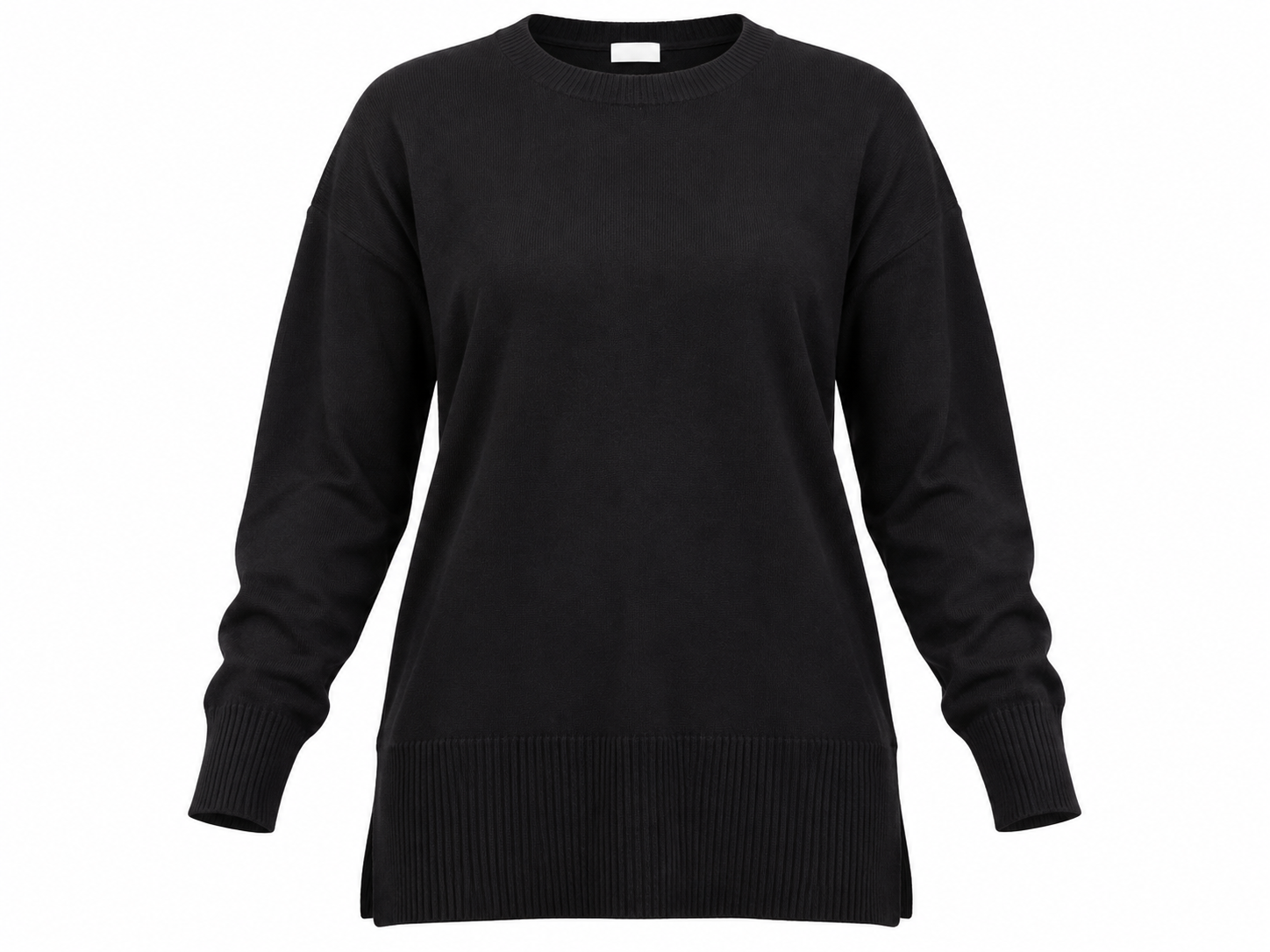 this PAPAYA women’s black knit jumper in UK Size L, featuring long sleeves, a crew neck and comfortable relaxed fit. Ideal for everyday wear.