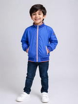 Paul & Shark Boys Blue Lightweight Windbreaker Jacket