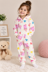 Peppa Pig Girls Hooded Fleece Onesie