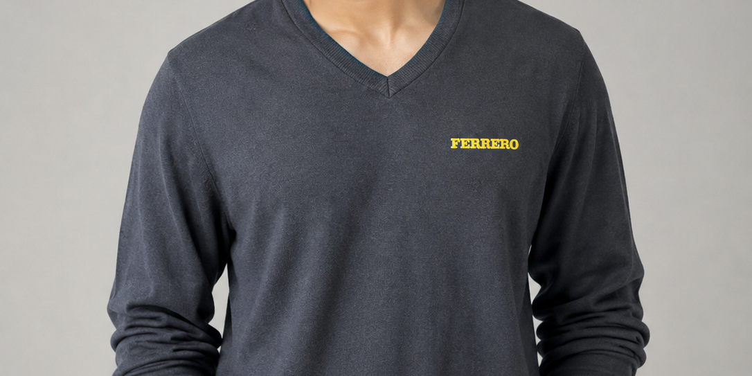  PREMIER Men’s Charcoal Grey V-Neck Pullover Sweater in UK Size XL. Stylish long-sleeve design with ribbed trims and versatile everyday appeal.