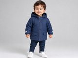 PRIMARK Baby Boy Navy Hooded Winter Coat