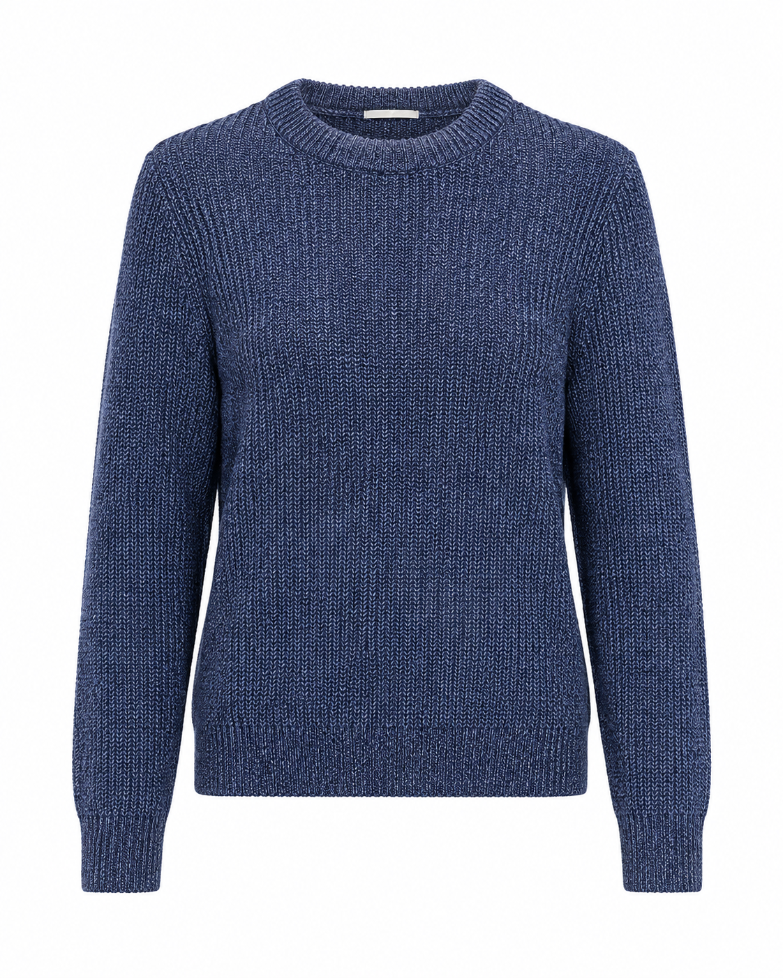  PRIMARK blue textured knit sweater for girls, UK size S. Classic crew neck, long sleeves and cosy knit design for stylish everyday wear.