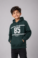 Primark Boys Green Graphic Pullover Hoodie