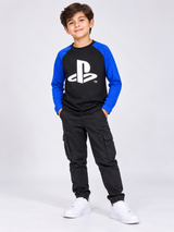 PRIMARK Boys PlayStation Logo Long Sleeve T-Shirt