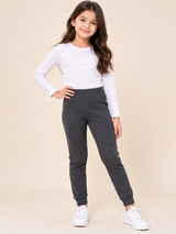 Primark Girl Charcoal Grey Elastic Waist Joggers