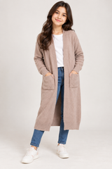 PRIMARK Girls Longline Teddy Knit Cardigan