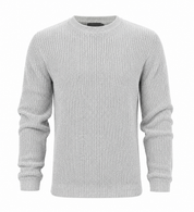 Primark Light Grey Ribbed Knit Jumper in UK XL. Classic crew neck, textured ribbed knit, long sleeves and versatile everyday style. Rated 4/5.
