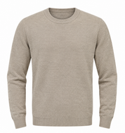  PRIMARK men's beige knit jumper in UK Size L. Classic crew neck, long sleeves and ribbed finish, perfect for casual and smart-casual outfits.