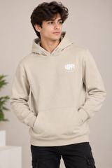 PRIMARK Men Happy Camper Beige Pullover Hoodie