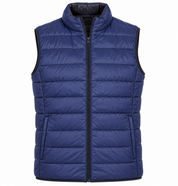 PRIMARK Men’s Navy Blue Quilted Puffer Gilet in UK Size 3XL. A warm, lightweight sleeveless bodywarmer with zip fastening and padded design.