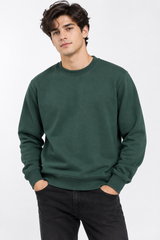 PRIMARK Men’s Forest Green Crew Neck Sweatshirt