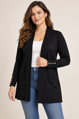 Primark Women Black Open Front Cardigan