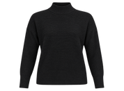 PRIMARK women’s black ribbed high neck jumper in UK Size M. A stylish long-sleeve relaxed knit, perfect for casual and winter wear.