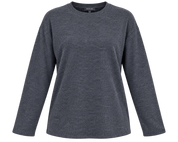 PRIMARK Women’s Charcoal Grey Long Sleeve Knit Top in UK Size M. A comfortable, versatile everyday top with a classic round neck and relaxed fit.