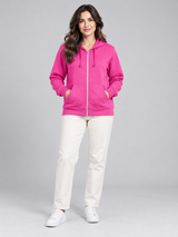 Primark Women Fuchsia Pink Zip-Up Hoodie