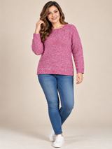 Primark Women Pink Marl Knitted Jumper