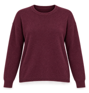   Primark women’s plum knit V-neck jumper in UK size L. Soft, stylish and perfect for everyday winter outfits.