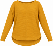 Principles women’s mustard ribbed knit jumper in UK Size L. Stylish relaxed fit with long sleeves, curved hem and textured knit design.