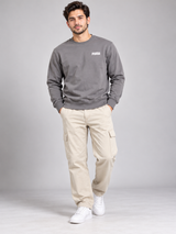 PUMA Men Grey Crew Neck Sweatshirt