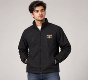 RED BULL Men’s Black Full Zip Jacket in UK Size L. Features a high collar, zipped pockets and iconic chest logo. Stylish everyday outerwear.