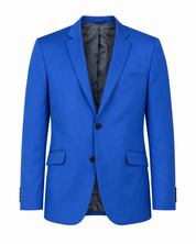  Red Eleven men's cobalt blue blazer, UK size 42. Stylish tailored fit with notch lapels, button fastening and flap pockets.