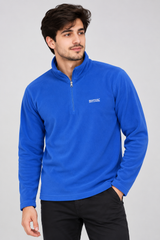 REGATTA Men Blue Half-Zip Fleece Pullover