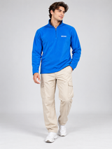 REGATTA Men Royal Blue Quarter Zip Fleece Pullover