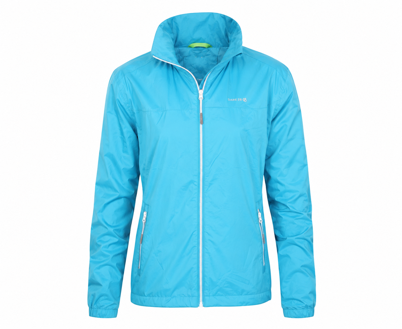 REGATTA men’s turquoise lightweight windbreaker jacket, UK size 16, featuring full zip fastening, zip pockets and a practical sporty design.