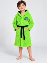 ReServed Labels Boys Ninja Turtles Green Hooded Bathrobe