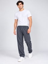 RESERVED LABELS Men Charcoal Grey Fleece Joggers