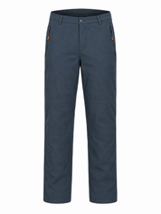 ReServed LABELS Men’s Dark Blue Technical Utility Trousers, UK Size 38 featuring zipped pockets, reinforced knee panels and a practical straight-leg fit.