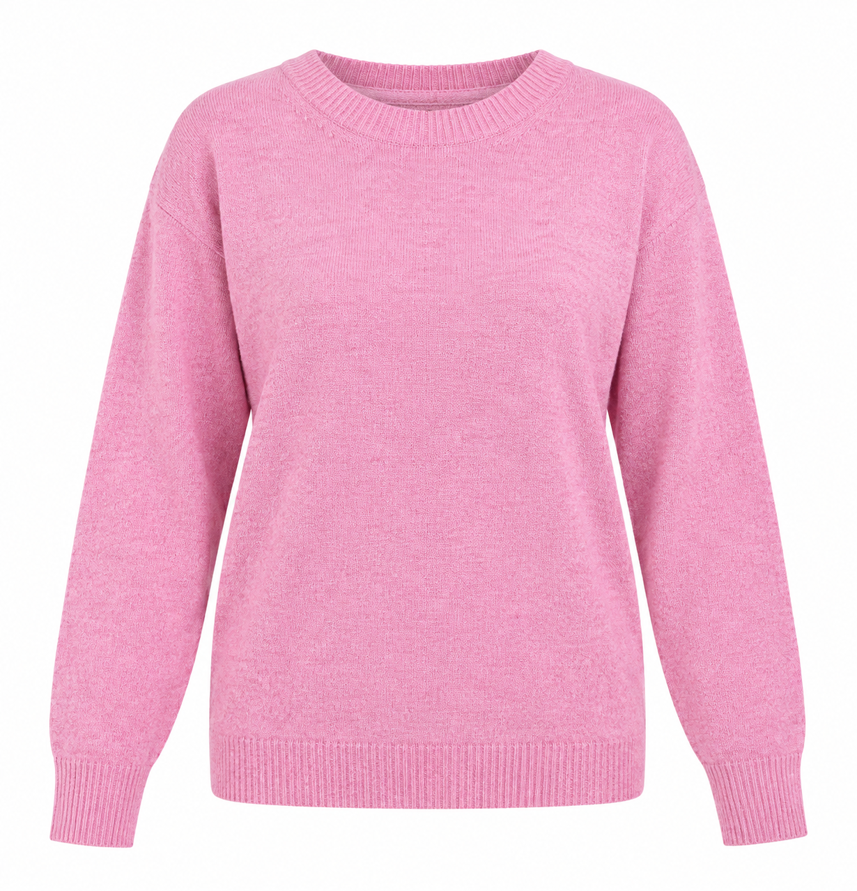 ReServed Labels pink knitted jumper in UK XXL. Classic crew neck, long sleeves and ribbed details make this cosy sweater perfect for everyday casual styling.
