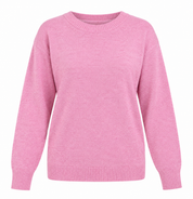 ReServed Labels pink knitted jumper in UK XXL. Classic crew neck, long sleeves and ribbed details make this cosy sweater perfect for everyday casual styling.