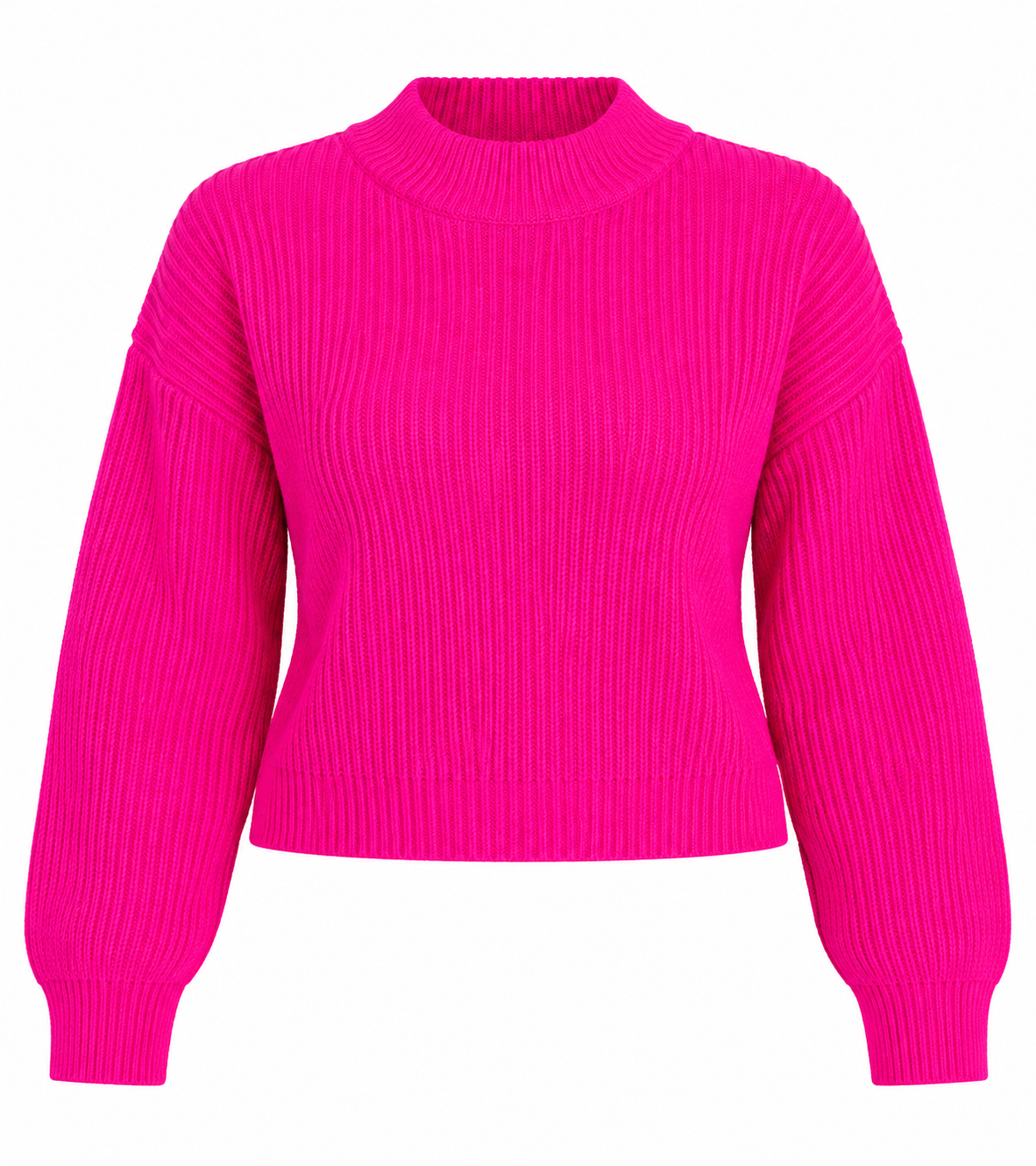 RESERVED LABELS women’s hot pink ribbed knit sweater in UK Size XL. Stylish long-sleeve jumper with a comfortable fit, perfect for casual wear.
