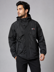  the Result Men’s Black Hooded Jacket in UK Size M. Stylish, lightweight and practical outdoor jacket with hood, pockets and versatile everyday design.