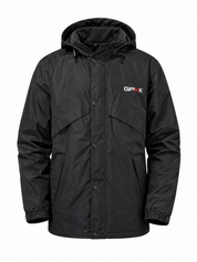  the Result Men’s Black Hooded Jacket in UK Size M. Stylish, lightweight and practical outdoor jacket with hood, pockets and versatile everyday design.
