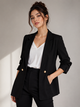 RIVER ISLAND Black Tailored Blazer