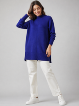 River Island Women’s Cobalt Blue Knit Turtleneck Jumper