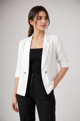 River Island Women’s White Tailored Blazer
