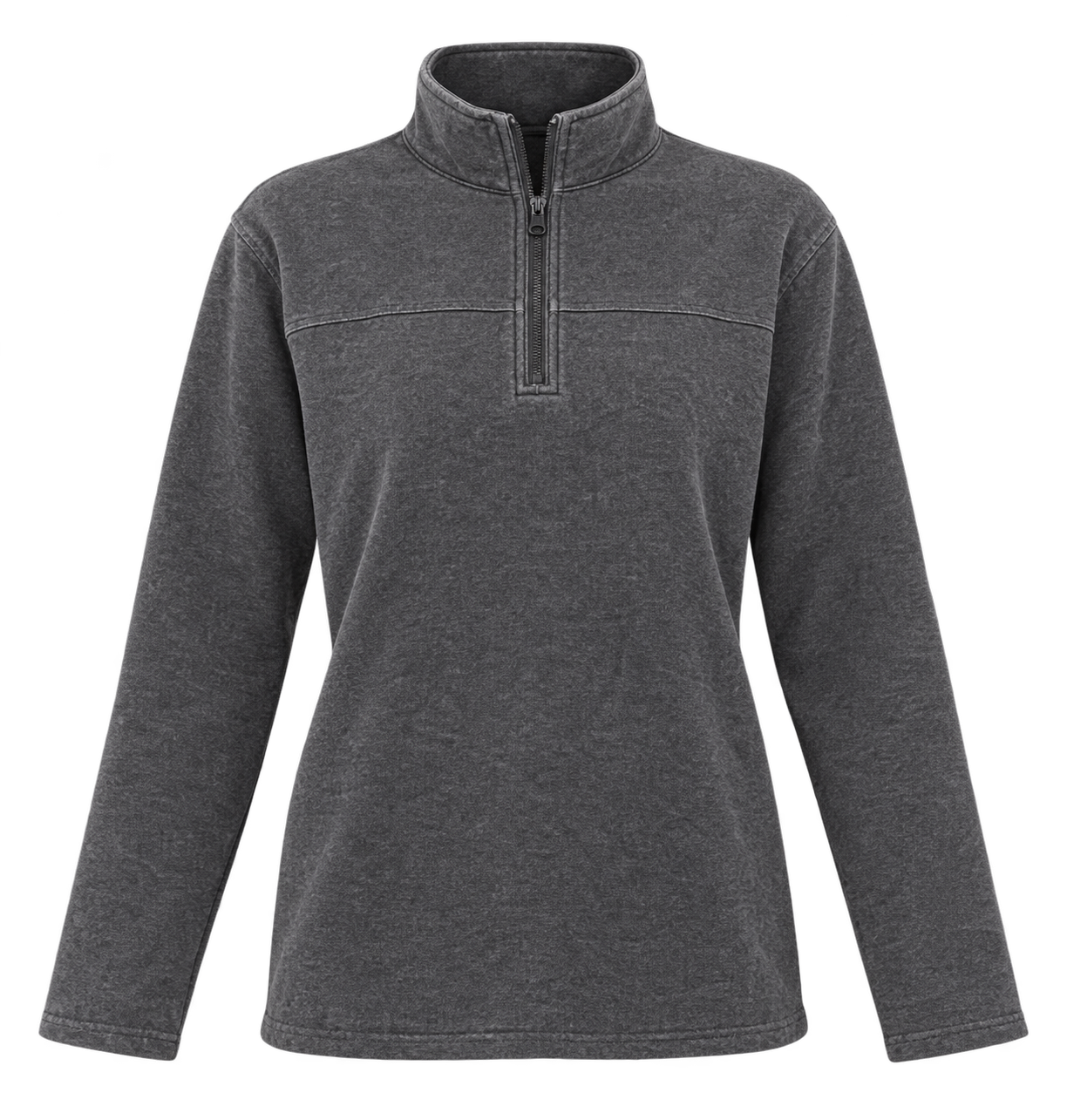  ROCHA JOHN ROCHA women’s charcoal grey quarter zip pullover, UK size L. Stylish, comfortable and perfect for casual everyday layering.